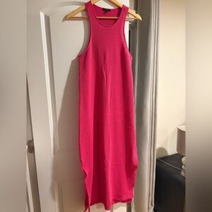 Massimo Dutti Vibrant Pink Maxi Dress